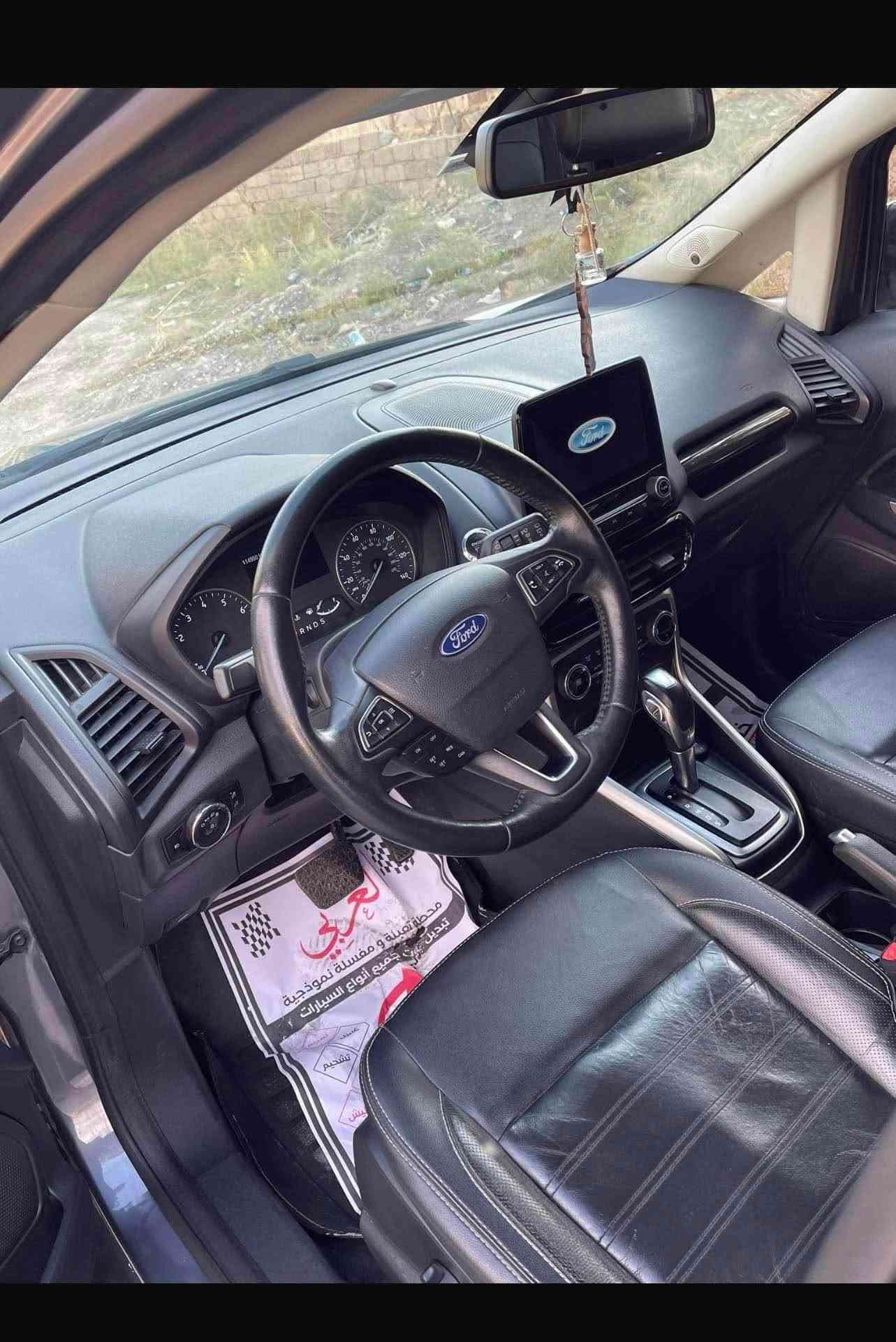 السلام عليكم 
FORD ECO SPORT 2019 فول مواصفات أعلى فئة TITANIUM 
للبيع او مراوس حسب القناعة 
المواصفات :- 
 1- فتحة سقف 
 2- لايتات ليد 
 3- كشنات جلد 
 4- تدفئة كشنات 
 5- تدفئة استيرين 
 6- رادار جانبي 
 7- كامره خلفية 
 8- شاشة كبيرة ( CAR PLAY ) 
 9- بصمة ودخول ذكي 
 10- تحكم ستيرين جهتين 
صور الحادث مرفقة ماشية 125.000 
السعر 90 $ 
للأتصال 
 *********** بغداد, العراق
