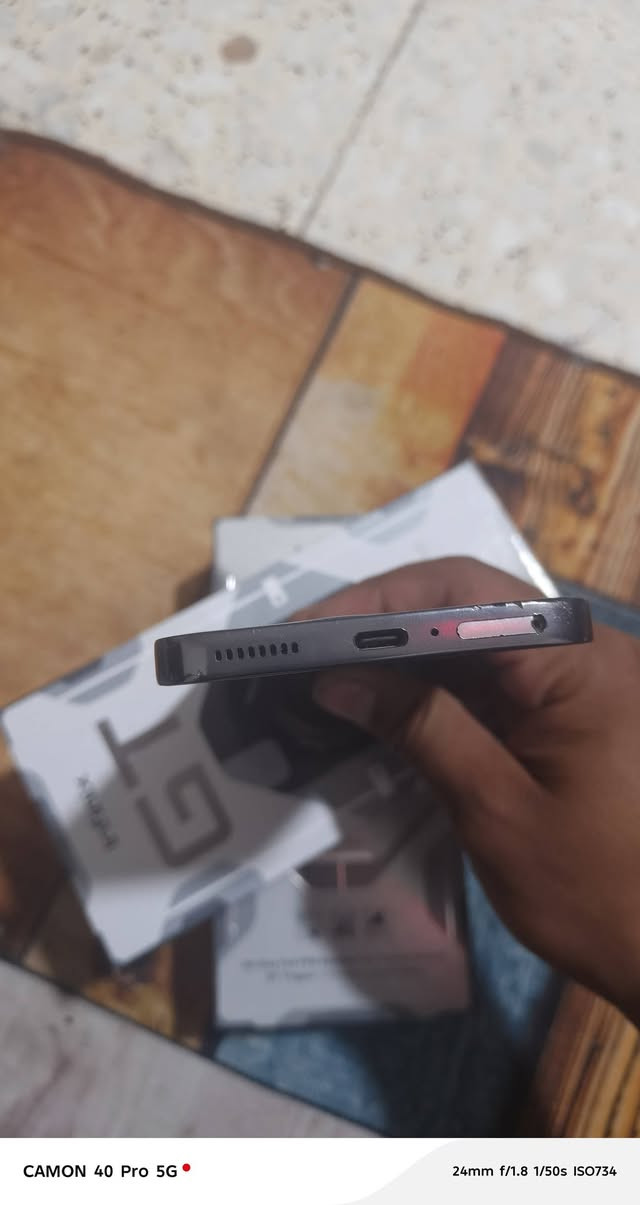 سلام عليكم
جهاز gt 30 pro
ذاكره 265
بطاريه 96
نضافه 90% مثل ما موضح
الجهاز مستبدل فقط ضهر 
وبي نقطه ب الشاشه زغيره وما مأثره على الجهاز
مكان العبيدي شارع 20 
السعر خاص 
للاتصال واتساب فقط ***********

نص مكتوب في الصور:
- CAMON 40 Pro 5G 24mm f/1.8 1/50s ISO788
- CAMON 40 Pro 5G 24mm f/1.8 1/50s ISO749
- CAMON 40 Pro 5G 24mm f/1.8 1/50s ISO734
- CAMON 40 Pro 5G 24mm f/1.8 1/50s ISO260
- CAMON 40 Pro 5G 24mm f/1.8 1/50s ISO241