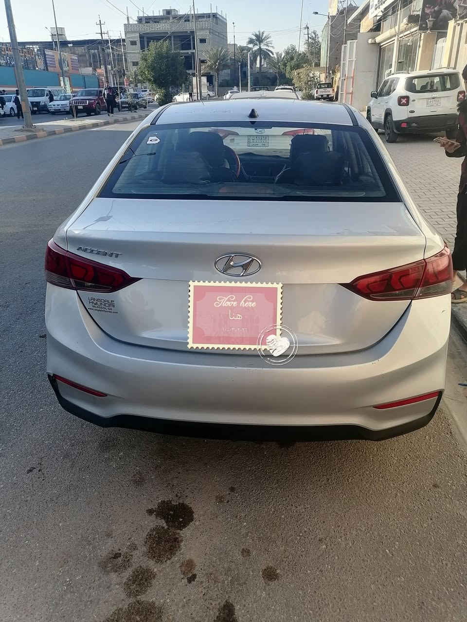 هونداي اكسنت موديل 2020 سيارة جاهزة مال جناي كير محرك تبريد كلشي شغال رقم قادسية تحويل مضمون السعر ١١٠ بيها مجال شراي خابر وتدلل ***********

نص مكتوب في الصور:
- I love here
- هنا
- ١٤٠٣-٢٠٢٦
- Hove here
- ٢٠٢٦-٠٣-١٠