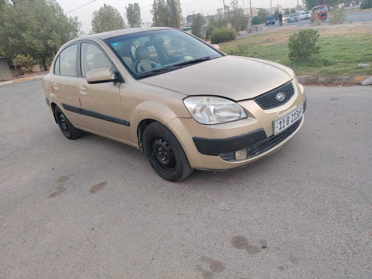 كيا ريو موديل 2007 محرك 1600 تبريد شغال السعر 66مكان بغداد رقم نكليزي بغداد وهزه جديده شرط التحويل اتصال ***********

