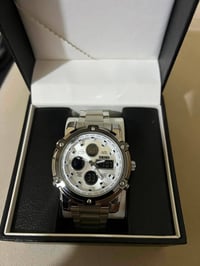 SKMEI 1258 • عقارب ورقمي • سوار ستيل