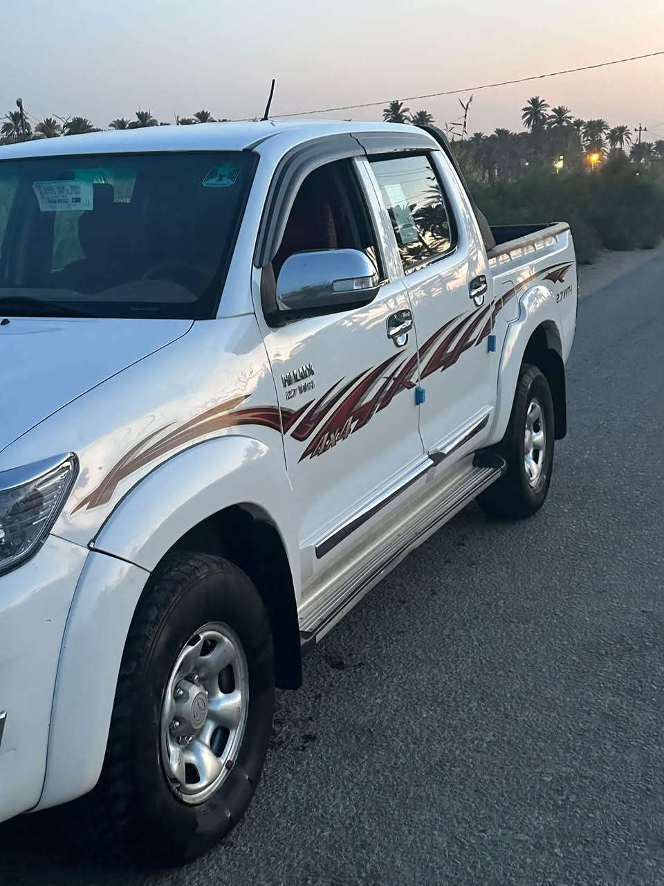 سلام عليكم تيوتا فور ويل موديل ١٤ مكفوله من الصبغ والتبديل كير مكينه حداديه مكفولات رقم بغداد تبريد شغال السياره جاهزه مكينه ما مفتوحه لا تبخير لا تنقيص السعر ٢٠٠ العنوان كربلاء الحسينية *********** شاصي ٢٢ كويتي
