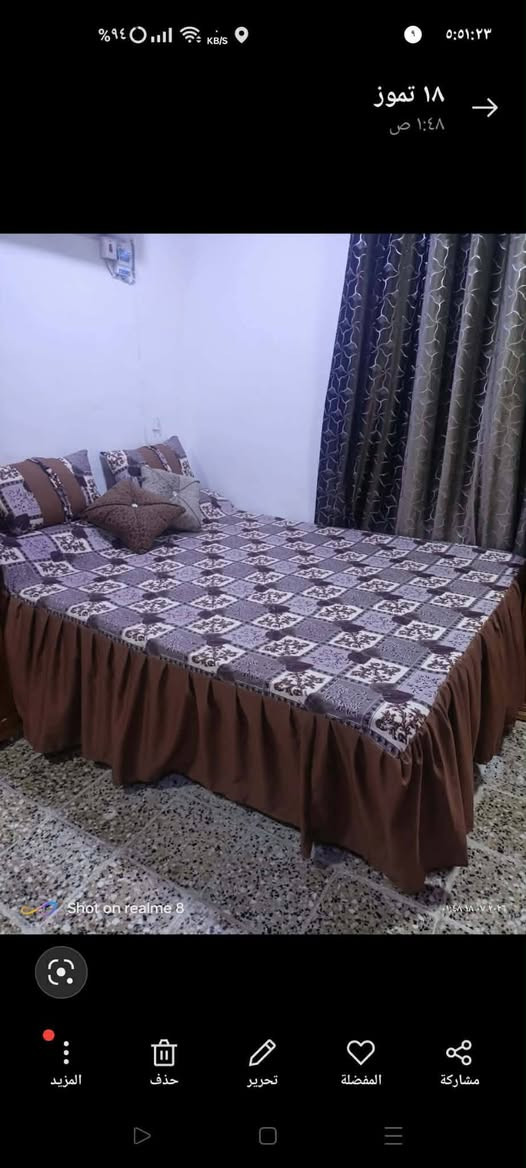 🧵 خياطة منزلية بإتقان ولمسة جميلة ✨
نستقبل طلباتكم بكل حب ❤️
خياطة جراجف، كوشات، مخدات وكل ما يخص الخياطة 🪡
أي فصال أو تصميم يعجبكم، نكدر ننفذه إلكم بأجمل شكل وبحسب طلبكم 🌹
📞 للطلب والاستفسار والتواصل:
***********
اختاروا التصميم… وإحنا علينا التنفيذ بأجمل صورة. 🧵❤️

نص مكتوب في الصور:
- ٢٣ تموز
- ١:٤٩ م
- المزيد
- حذف
- تحرير
- المفضلة
- مشاركة
- %٩٥ ٥:٤٩:٤١ ٢٣ تموز ١:٥٠ م المزيد حذف تحرير المفضلة مشاركة
- ٢٣ تموز ٣:١٠ م Shot on realme 8 ١٥:١٠ ٢٣٠٠٧.٢٠٢٦ المزيد حذف تحرير المفضلة مشاركة
- من السما ١٧ س
- ١:٤٨ م
- ٢٠ تموز منشور الخياطة المصلاوية ١٢:١٤ م عرض خاص لمدة يوم واحد فقط جرجف نفر كشكش جهتين مع مخاد 2 السعر 14 فقط قماش درجة أولى... المزيد