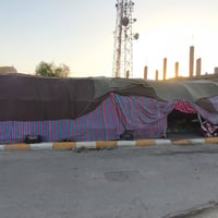 جادر 12 قوس هلال كامل ونضيف بدون شقوق حديد قوي عبارات كامله / مكلف بال...