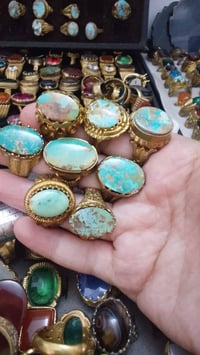 محابس • رجالي ونسائي • نحاس فيروزي