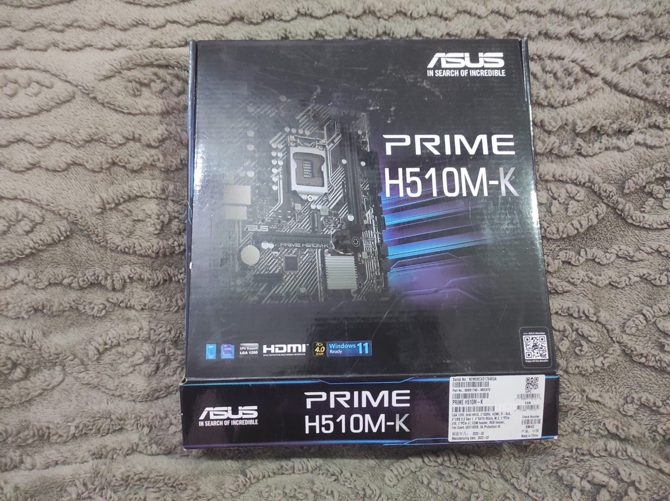 للبيع — قطع PC مستخدمة معالج+مذربورد+رامات16gb
المعالج:
Intel Core i5-10400F
6 Cores / 12 Threads
مع الكولر الأصلي Intel.

المذربورد:
ASUS PRIME H510M-K
Socket LGA1200
تدعم معالجات Intel الجيل العاشر والحادي عشر.

الرام:

T-FORCE ELITE DDR4
16GB (2×8GB)
3200MHz
Dual Channel

الحالة:
	•	جميع القطع مجربة وتعمل بشكل طبيعي بدون أي مشاكل.
	•	القطع نظيفة ومحافظة عليها.
	•	الكراتين الأصلية موجودة.
	•	الكولر الأصلي موجود مع المعالج.

 السعر: 320,000 دينار عراقي و بي مجال بسيط