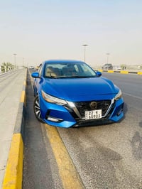 نيسان سنترا مديل 2021   لون ازرق جويتي   رقم اربيل الإنكليزي جديد   ال...