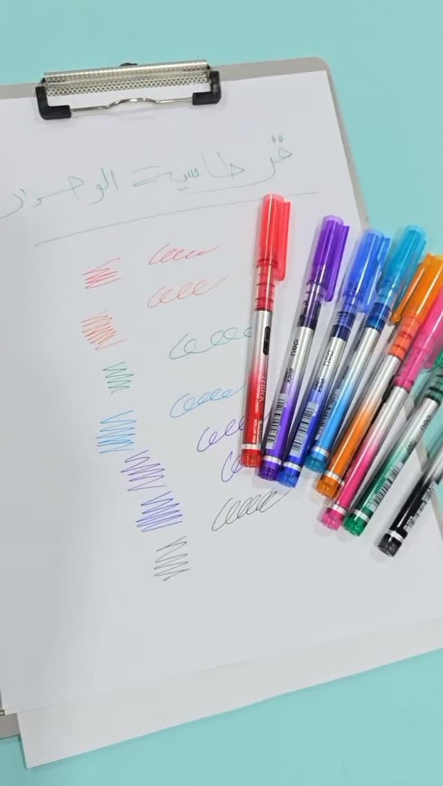أقلام حبر • ماركة دلي • ٨ ألوان