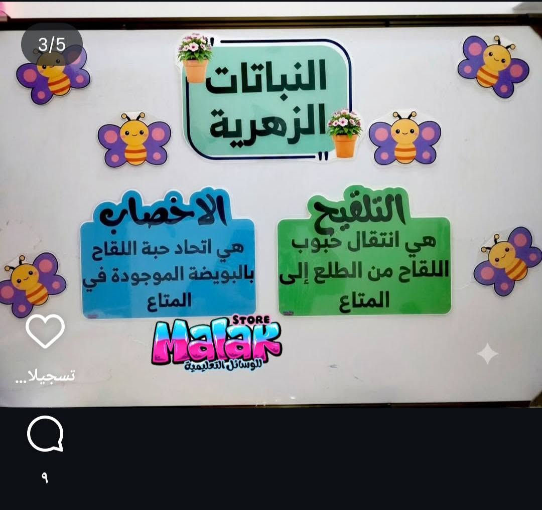 وسائل تعليمية • كبس حراري • علوم خامس وثالث