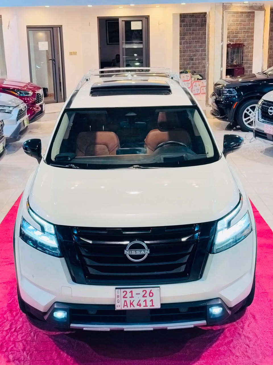 لطلب السعر علق بالرقم 775 سيتم الرد مباشر على الخاص ✅

2024
 NISSAN PATHFINDER PLATINUM.
من اعلى المواصفات 

اللون: ابيض

الموديل : 2024

نوع المحرك : 6 سلندر (3.5L)

عداد المسافه:27. الف   مايل

الضرر: كما موضح بالصورة صور الحادث + رقم الشاصي مرفقه في المنشور

بدون رقم وبشرط الترقيم ( اربيل - دهوك - سليمانية )

المواصفات: PLATINUM. 

فتحة بانوراما
داخل مشمشي
داتا شو
كيج الكتروني
خمس كاميرات (360)
بصمه تشغيل
بصمة اربع ابواب
تشغيل عن بعد 
كشنات امامي تبريد
كشنات تدفئة 
ستيرن تدفئة 
كشنات كهرباء
رادار امامي
رادارات جانبيه
رادار خلفي
حساس خلفي
شاشه كبيرة
مانع انزلاق
كروز سرعه
هاند بريك بصمه
اوتو هولد
نظام ايكو نورمال سبورت
صندوق كهرباء
7 راكب
وبقية مواصفات PLATINUM المعروفة 

العنوان :
كركوك شارع المعارض 
‏‎
معرض هشام الحمداني لتجارة السيارات ‏‎

‏‎للاتصال والاستفسار :
***********

***********

***********
