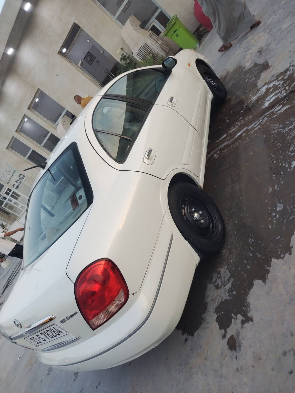 اسلام عليكم نيسان سني موديل 2008بيه صبغ جاملغ الامامي الايسر  وابنيد بيه صبغ جاملغ الايسر يم قبق البنزين يساره گير ومكينه خير من الله رقم بغداد وتحويل ثاني يوم المكان واسط مركز المدينه رقم ***********السعر 87بيه مجال
