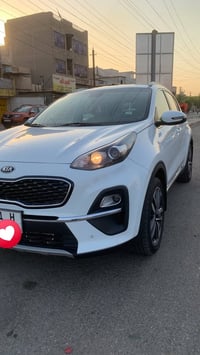 كيا سبورتج خليجي موديل 2021 بصمة  كشن كهربائي  مري شفط  كشنات نص جلد ر...