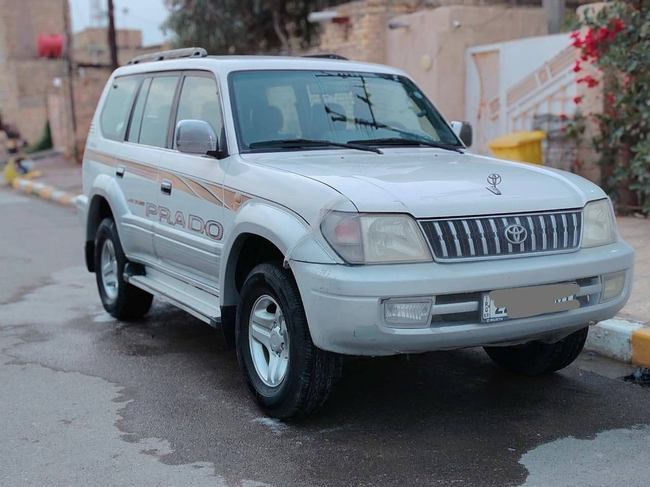 برادو 2000 رقم اربيل دولي مكفوله من الضربه والتبديل والصبغ محرك كير حداديه مكفولات تبريد شغال 3قطع المالك الشرعي بالبصره وعندي وكاله بيها السعر 115وبيها مجال قليل الاستفسار اتصل على الأرقام التالية ***********.او *********** .العنوان ميسان المشرح.
