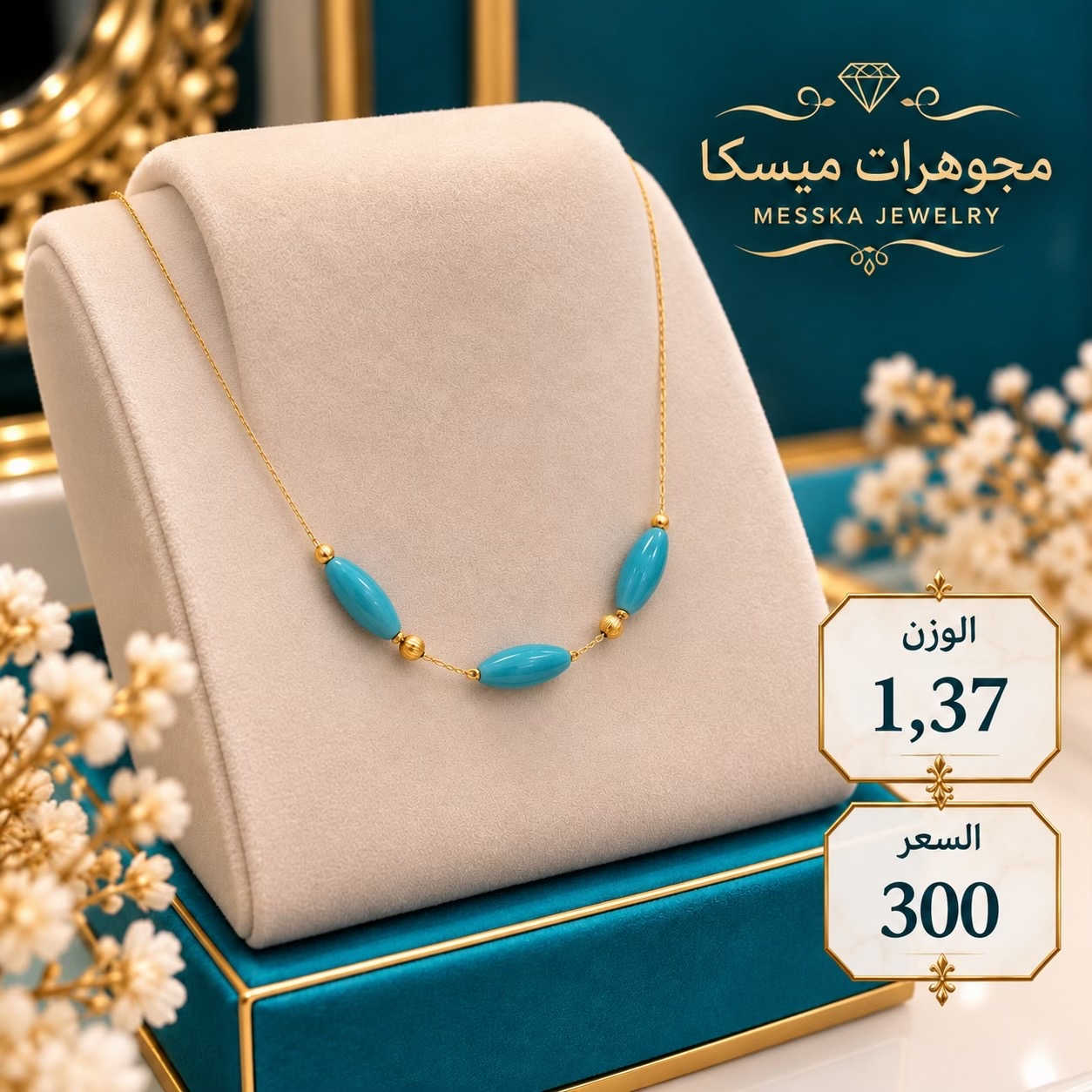 كرادين ايطالي • مجوهرات ميسكا • ٣٫١٣ غ