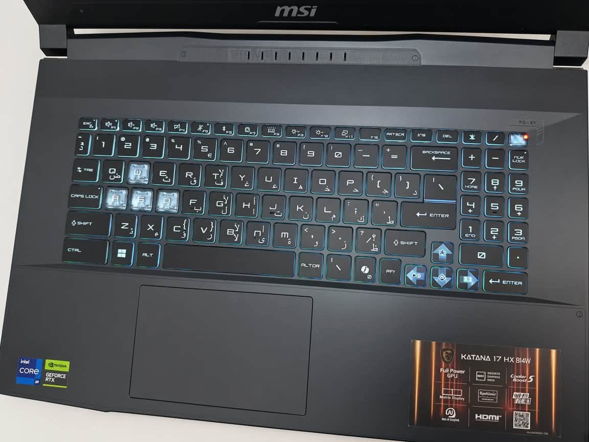 السلام عليكم
للبيع لابتوب MSI Katana 17 HX موديل B14WGK
 استخدام شخصي نظيف جدا
‎المواصفات: 
Cpu: Intel Core i9-14900HX (24 نواة)
Gpu: NVIDIA RTX 5070 8GB GDDR7
 Screen: 17.3 QHD 2560×1440 240Hz 
Ram: 32GB DDR5 (جانت 16 وطورتها بنفسي تتحمل لحد 64)
 Storage: 1TB NVMe PCIe Gen4 SSD 
Wi-Fi 6E

Bluetooth 5.3 

يجي وياه:
 الشاحنه الاصليه 240 واط
جنطه هديه
 و الكارتونه الاصليه
المكان: النجف كوفه
متواجد واتساب رقمي: 
***********
