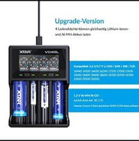 XTAR VC4SL • شاحن فحص ذكي • يدعم 18650/21700