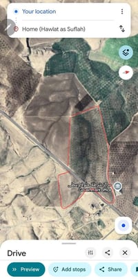 أرض زراعية • ٦٣ دونم • غطاس ٤٠ حصان