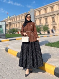 طقم قطعتين • شيفون مبطن • مقاسات ٣٨-٤٨