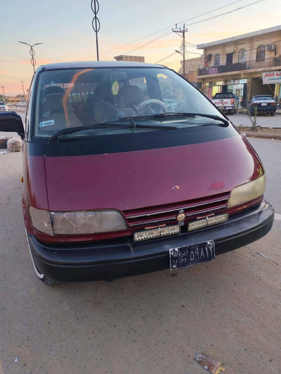 تيوتا بريفيا موديل 92 رقم ديالى فحص سياره حلوه  محرك كير شرط
الكسن بيه ونه صدر نص. عمر المشط يعوزو تجفيت تبريد يعوزو جبنه مال كمبريسر سياره حلوه مال جناي ومال رزق 
مال طلاب السعر 20 وبيها مجال للستفسار اكثر راسني أو اتصل عليه ***********
