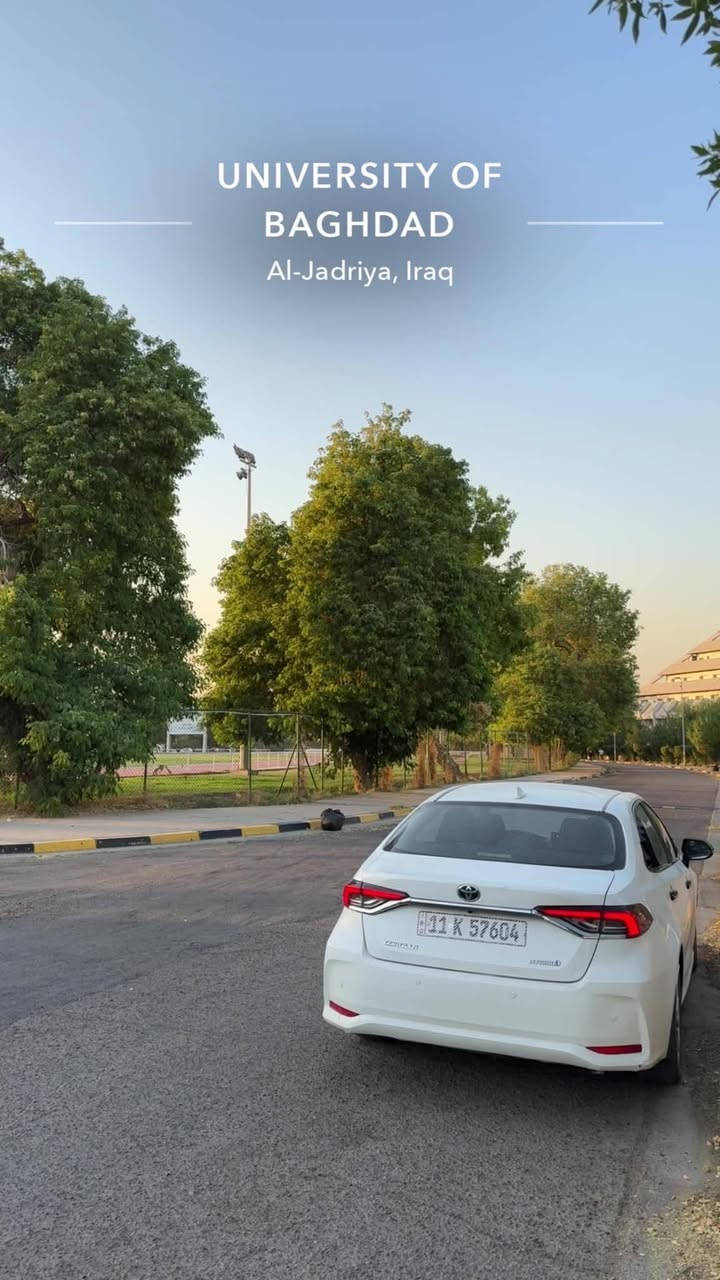 السلام عليكم 
للبيع او مراوس 
كورلا هايبرد ساز موديل 2023 
فول عدا فتحة مواصفات ساز معروفة 
تثبيت مسار 
توقف ذاتي 
مثبت سرعة 
شاشة كار بلي
سيارة بيها اربع قطع باب وبنيد وبنيد (صورة بالمنشور) 
باب عكس سايق الورة وبيها باردات كلش خفيف
ماشية ١٠٠ كيلو 
مكان ديالى او بغداد 
رقم هاتف 
***********
سعر ١٤٠ وبيها مجال بسيط

نص مكتوب في الصور:
- UNIVERSITY OF BAGHDAD Al-Jadriya, Iraq
