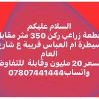 قطعة زراعي • ركن ٣٥٠م • ام العباس