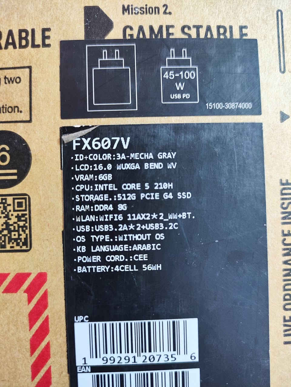 لابتوب أسوس تاف كيمنك F 16 للبيع بحالة جديدة  الجهاز مشتريه قبل شهرين بس ومستعمله قليل كلش لأن ملتهي بشغلي وما عندي مجال استخدمه المواصفات هي معالج إنتل كور 5 وذاكرة 8 جيجابايت DDR4 وتخزين 512 جيجابايت SSD وكارت شاشة 3050  6 جيجابايت VRAM الجهاز جاهز ومعدل للبيع لأي شخص محتاجه السعر 1,100,000
رقمي ***********
مابي اي مشكلة واني بيدي اجيبه الك بكاني بغداد

