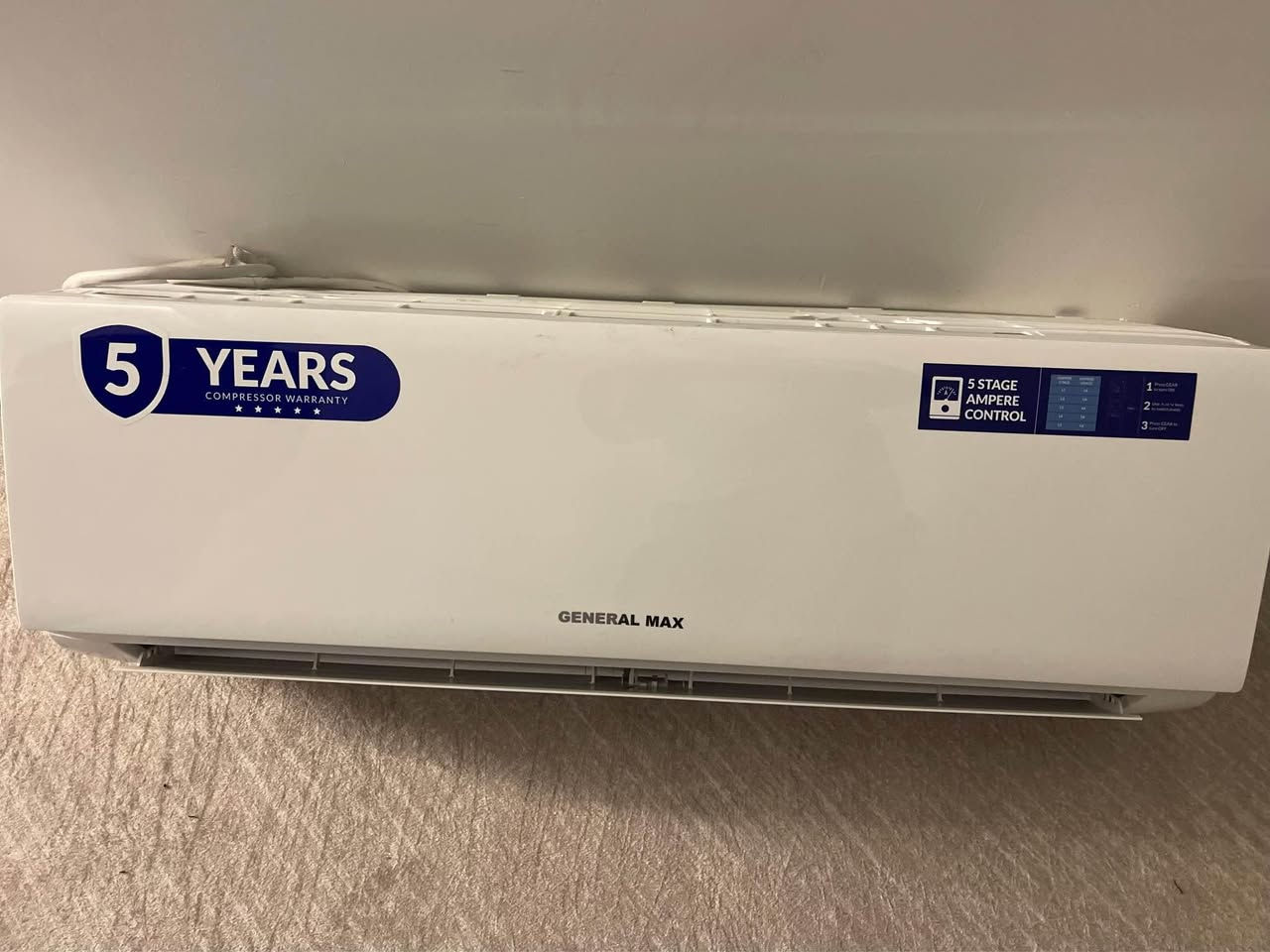 للبيع سپليت انفرتر سعر295الف***********
هذا السبلت من نوع General Max Inverter (موديل GM-12K-INVL) بحجم 1 طن
 (12000 BTU)، ويأتي بنظام تحكم أمبير دهوك, العراق
