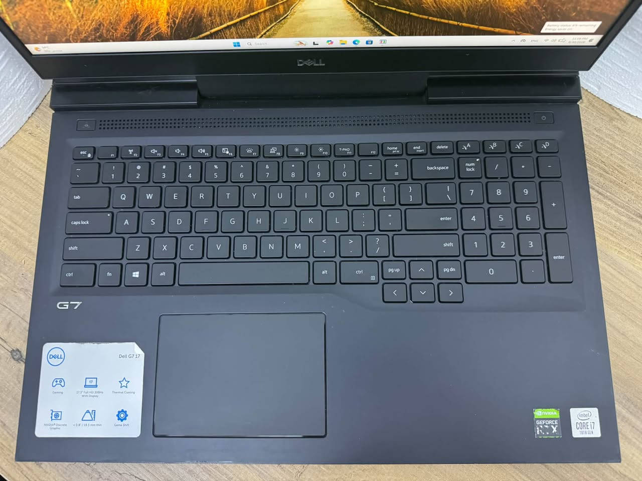 Dell G7 17 7700 Gaming
السعر   900,000 
المواصفات
المعالج
Intel Core I7-10750H
الرام
16GB DDR4
التخزين
512GB NVMe M.2
كارت الشاشة
RTX 2070 - 8GB  115W
الشاشة
17.3 FHD 144Hz
للتواصل واتس: ***********

نص مكتوب في الصور:
- Installed batteries Information about each currently installed battery BATTERY 1 DELL W62W695 NAME MANUFACTURER SMP SERIAL NUMBER 510 CHEMISTRY LiP DESIGN CAPACITY 97,003 mWh FULL CHARGE CAPACITY 67,819 mWh CYCLE COUNT - Recent usage Power states over the last 7 days