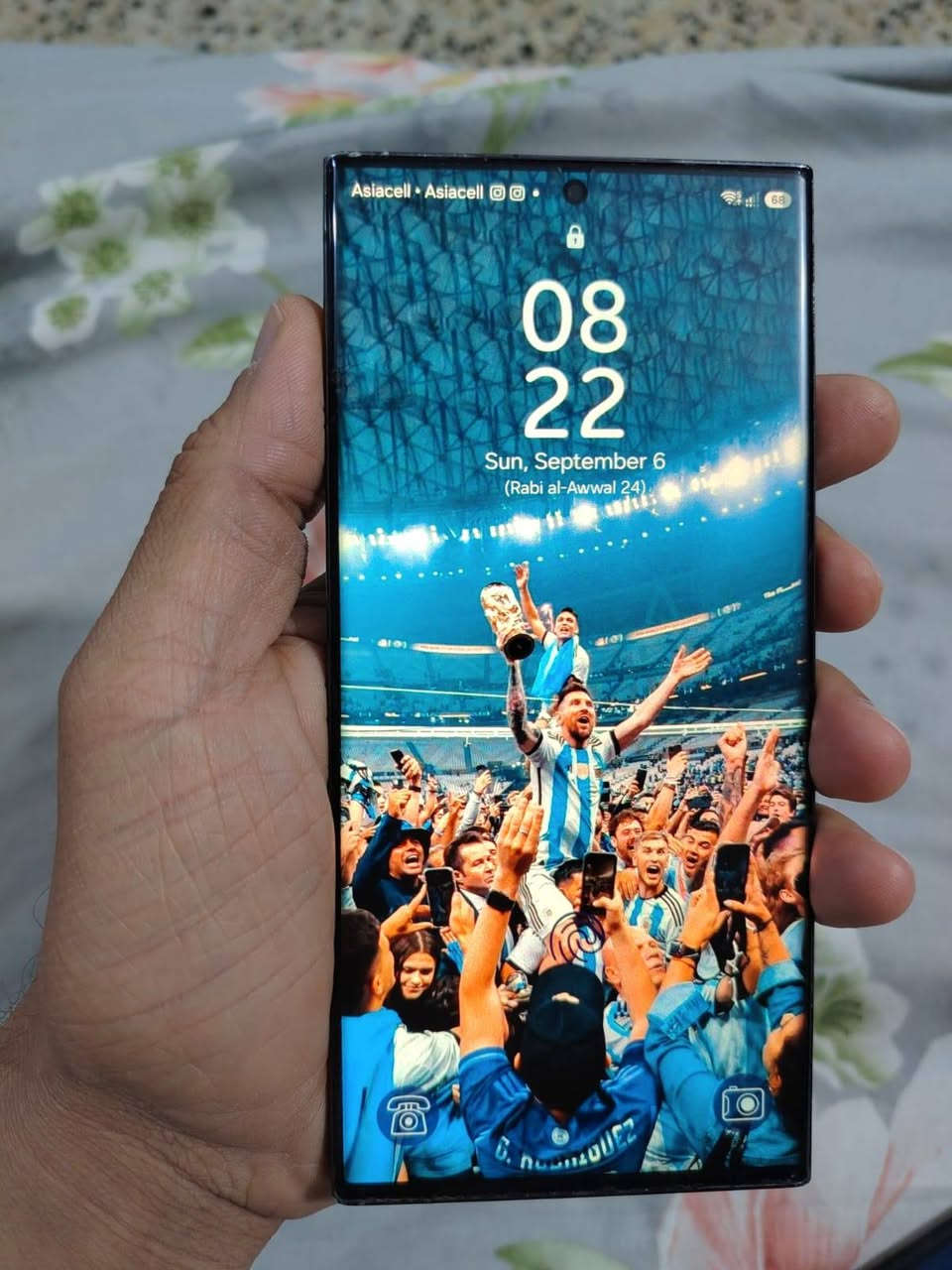 📱 للبيع Samsung Galaxy S23 Ultra

🔹 الذاكرة: 256GB
🔹 الجهاز: S23 Ultra
🔹 حساس الشاشة: كسر بسيط على الجهة اليسرى فوك وما مأثر على الجهاز
🔹 الجهاز شغال وكلشي بيه تمام

💰 السعر: [650 الف]
📍 المكان: العمارة
للتواصل الاتصال على الرقم ***********
او التواصل على الواتساب
