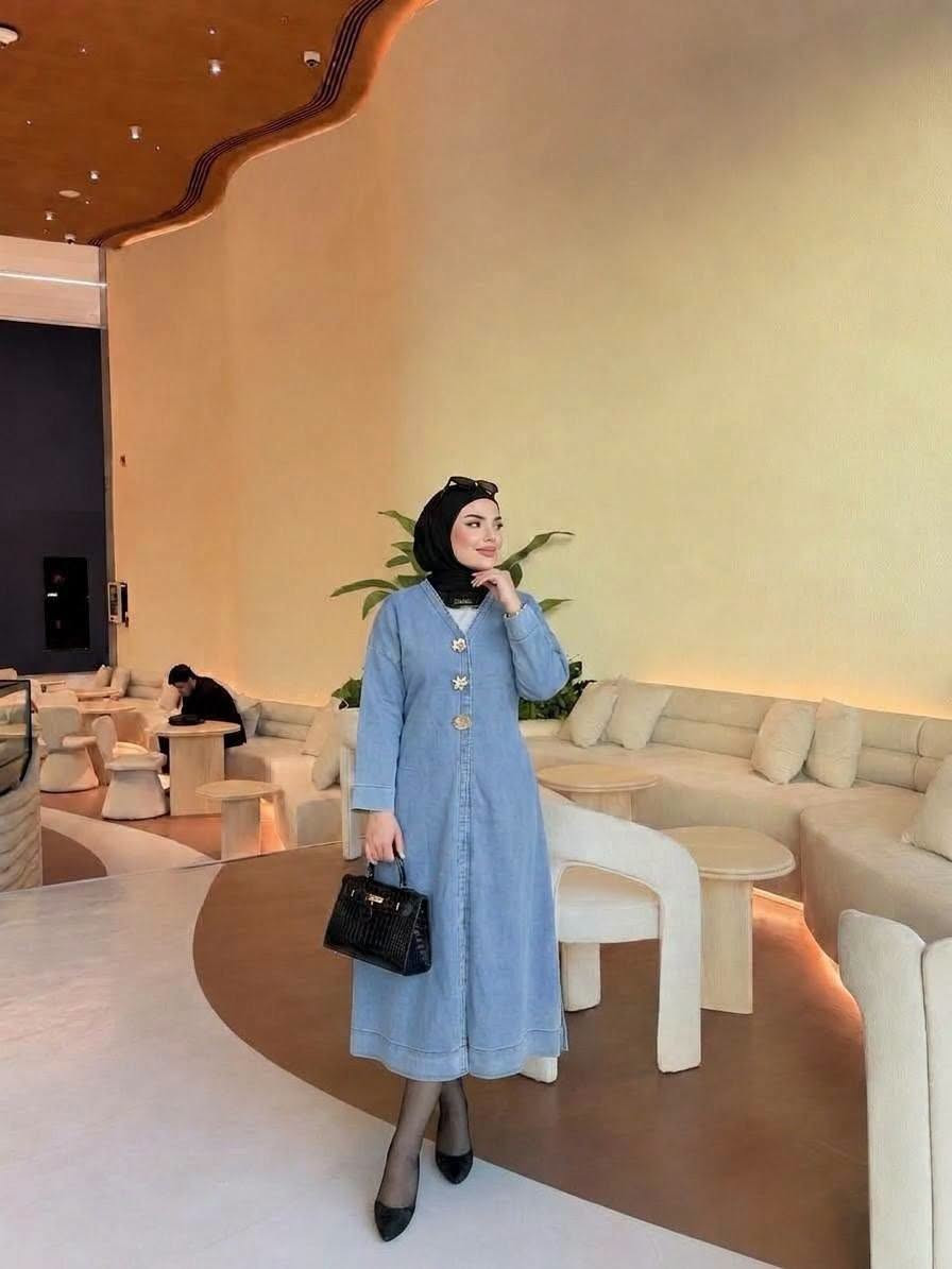 تونك جامعي • جينز سوري • مقاسات ٣٨-٤٨
