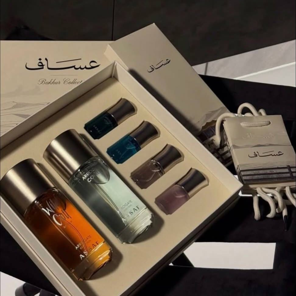 الفخامة ما تحتاج تعريف… يكفي أن تُفتح العلبة. 🖤
عساف | Bakhour Collection👑
بوكس واحد… لكن الإحساس بمستوى آخر.
تفاصيل راقية، روائح مختارة بعناية، وحضور يترك أثره من أول رشة.
مو بكج عادي حتى يكون مجرد هدية…
هذا البكج ينهدى حتى ينذكر. ✨
للمرأة اللي تعرف قيمة الذوق…
وللرجل اللي يعرف شلون يختار هديته.
🎁 عساف — فخامة تُرى قبل أن تُشم.
📩 اطلبه الآن وخلي هديتك تحچي عن ذوقك.
توصيل سريع لكافة المحافظات 🚛                                                       ***********
