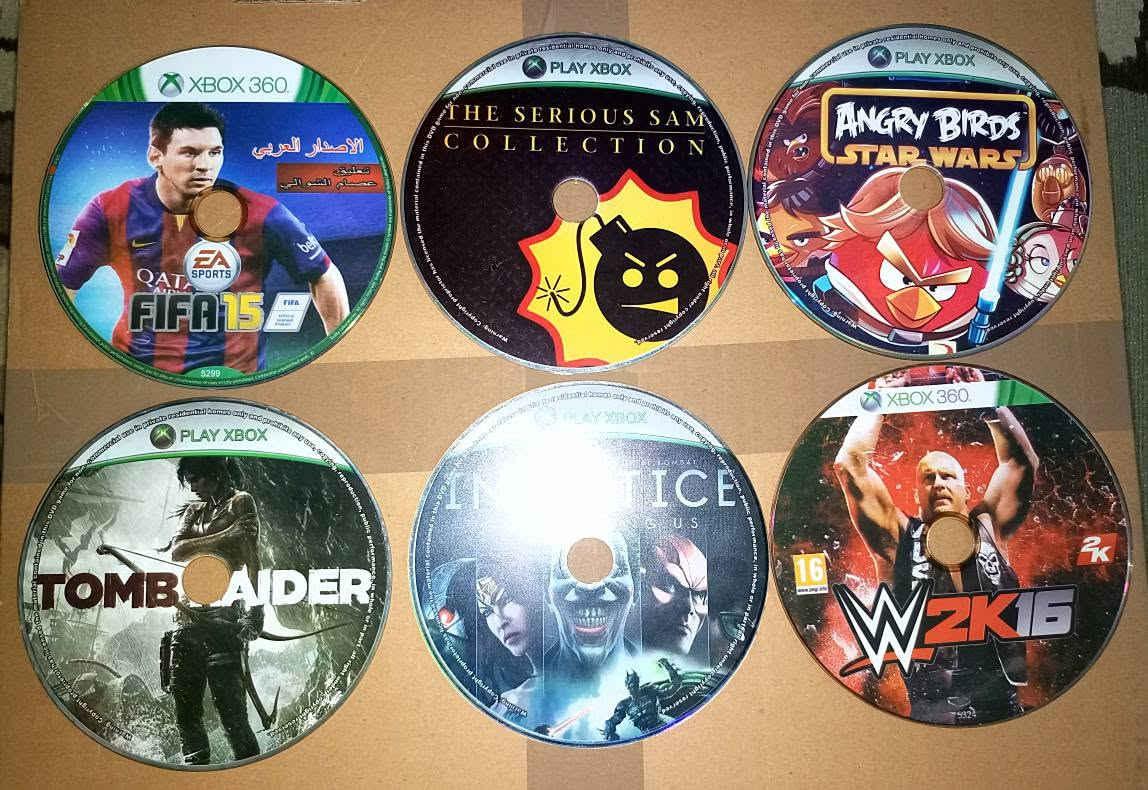سلام عليكم 

50 لعبة Xbox 360
بيهن قسم سيديات إثنين بس الاكثر سيدي واحد. صار اسنين ما لاعب بيهن لأن استعمل Xbox one s. على ما اذكر كلهن شغالات بس اعتبر اكو 2-3 ما يشتغلن للاحتياط. ابيعهن كلهن ال 50 لعبة سوه اب 50 ألف. مكاني حي الحسين قرب مرقد كميل بن زياد.

‎للتواصل ماسنجر او واتس آب 
‎*********** واتس آب 
‎***********عادي (بدون واتس اب) النجف, العراق
