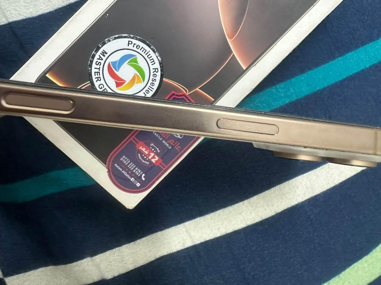 السلام عليكم ايفون 16برو ماكس للبيع او مراوس جهاز عربي شرق اوسط بطاريه 90🔋مساحه256 جهاز مثل ما بل صور كدامكم شخط مابي غراضه كامله من كيبل كارتونه مالته اصليه. مطابقه جهاز مستبدله شاشه اصليه احسن نوعيه مثل ما كدامكم ألونه حوافه مكان بغداد راسلني خاص السعر 880❤️💕

نص مكتوب في الصور:
- 4:43
- القطع والخدمة
- تجمع Apple سجل تاريخ القطع والخدمة، وهذا السجل يعرض معلومات عن هذا الـ iPhone وحالته وتفاصيل إصلاحه. معرفة المزيد...
- سجل تاريخ الخدمة
- الشاشة
- غير معروف
- عالم القلع
- CASTLE WORLD
- 12 شهر
- ***********
- ***********
- Aalam.AlQalaa
- 4:44
- حول
- الاسم
- مرام
- إصدار iOS
- 27.0
- اسم الطراز
- iPhone 16 Pro Max
- رقم الطراز
- MYWJ3AE/A
- الرقم التسلسلي
- JX64762H4K
- انتهت صلاحية التغطية
- سجل تاريخ القطع والخدمة
- الأغاني
- 0
- الفيديوهات
- 77
- الصور
- 523
- التطبيقات
- 15
- السعة
- 256 غ.ب.
- متوفرة
- 203.61 غ.ب.
- حالة البطارية
- عادية
- تعمل بطارية iPhone هذه على النحو المتوقع. حول البطارية والضمان...
- الحد الأقصى للقدرة
- 90%
- هذا قياس لقدرة البطارية مقارنة بقدرتها عندما كانت جديدة. قد تتسبب القدرة المنخفضة بتقليل ساعات الاستخدام بين عملية الشحن والأخرى.
- عدد الدورات
- 449
- هذا هو عدد مرات استهلاك iPhone لقدرة البطارية. معرفة المزيد...
- تاريخ التصنيع
- نيسان 2025
- أول استخدام
- آب 2025