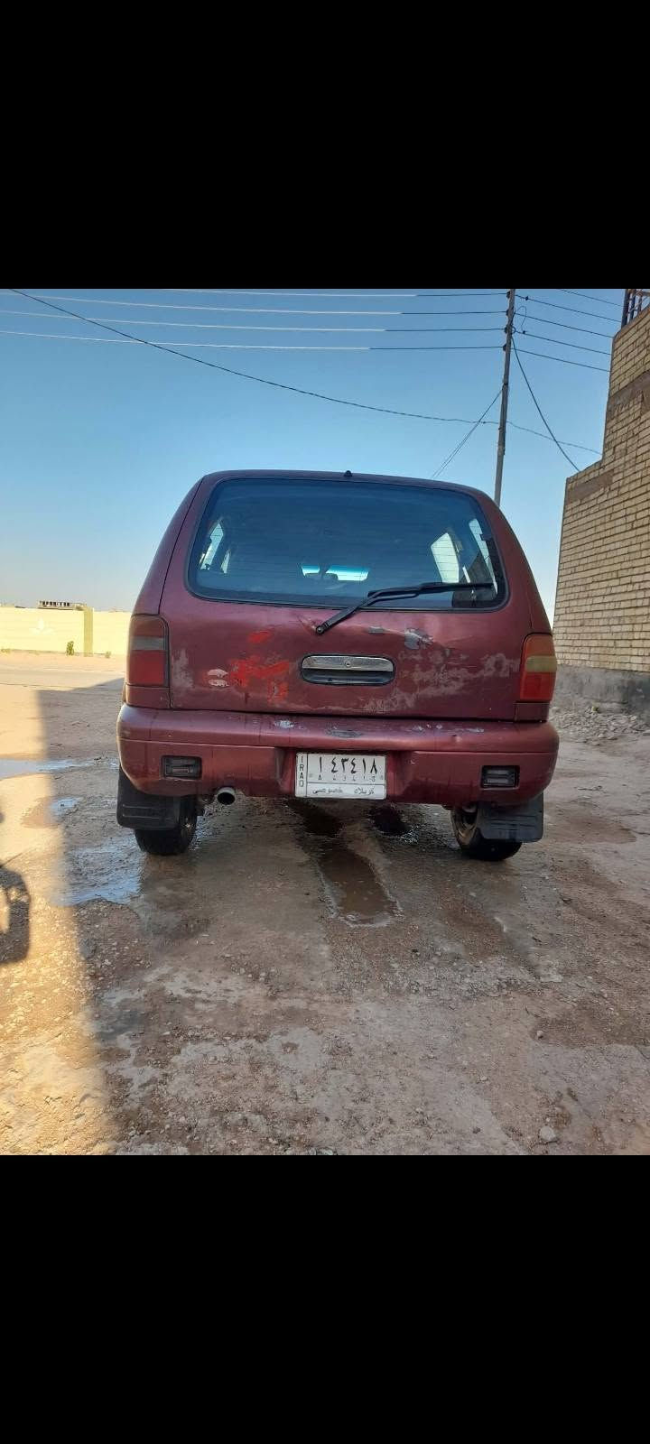 السلام عليكم كيا سبورتج موديل١٩٩٤ مكينه وكير ونجي سته سلندر مكينه وكير جدد حداديه جديده تخم تاير بدي حلو سياره جاهزه مابيهه اي نقص كهربائيات شغاله دواخل نظيفه رقم كربلاء السنويه لغاية ٢٠٢٨ تحويل مباشر سياره بدون ضربه وصبغ جارده  فقط عنوان كربلاء اتصل وتدلل السعر ٣٣ وبيه مجال// اذا اكو مراوس سمند خصوصي تفضل خاص ***********
