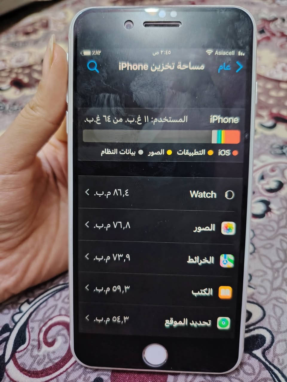 آيفون ٨ بلس • ٦٤ جيجا • بطارية ٦٩٪