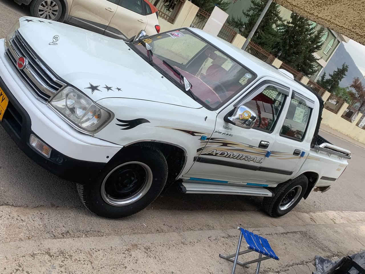 سڵاو لە ئەدیمی بەریز
پیکاب ئەدمیرال مۆدێل ٢٠٠٨ بیلاد کابریتە بئ بۆیاخ لۆک لۆکە ٤ تایەی نوئ پاتری نوئ مەکینەو گیرو اکسل بەشەرت سەیەرەکە زۆر جوانە منفس اسلی بەشەرت سحر ٣٧ کەمیک مەجال گۆرینەوەش دەکەم بە شتیک بە دلم بئ
ژمارە مۆبائل  *********** 
واتس اپ
