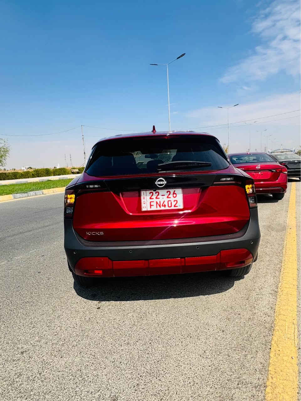 🚘 NISSAN KICKS 2025 SV

✨ Clean Title — سيارة نظيفة جداً

✅ بدون ضرر
✅ بدون صبغ
✅ بدون خدوش
✅ بدون إيرباغ
✅ كفرات نظيفة

🔥 المواصفات:
• شاشة كبيرة
• شحن لاسلكي 📱
• Apple CarPlay & Android Auto
• كاميرا خلفية
• حساسات
• رادارات جانبية Blind Spot
• تحذير حركة خلفية
• مثبت سرعة
• دخول وتشغيل ذكي
• أنظمة أمان ومساعدة للسائق
• تحكم بالمقود
• مكيف أوتوماتيك
• مواصفات SV كاملة

⭐ سيارة روعة، نظافة ومواصفات مميزة جداً.

📍 Brother Car Rental
موصل / الحمدانية — مقابل مطعم باستا

📞 ناصر: ***********
📞 يوسف: ***********

📲 للحجز والاستفسار راسلونا على الصفحة أو واتساب. أربيل, العراق

