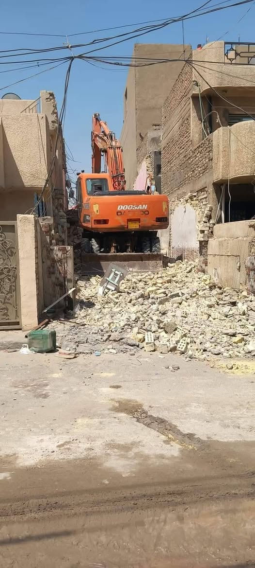 تفليش الدور • رفع الانقاض • بغداد