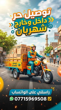 توصيل حر • داخل وخارج شهربان • واتساب