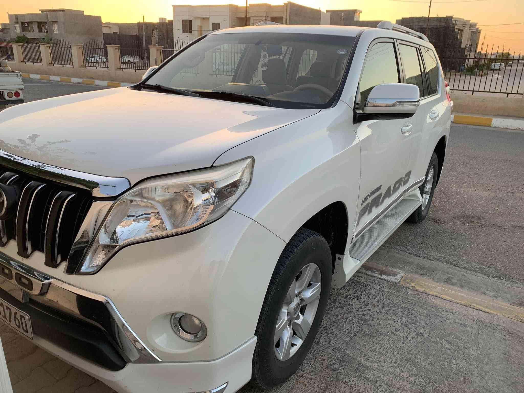 برادو موديل 15 شركة جيهان TXL
رقم اربيل 
محرك 4 ما مفتوح 
ثلاجة كامرة
فور ويل حساسات
7 راكب 3 قطع تبريد
سبير تعليك
كفالة عامة 
ماشية 185
مكان السيارة تكريت

للاستفسار ***********
