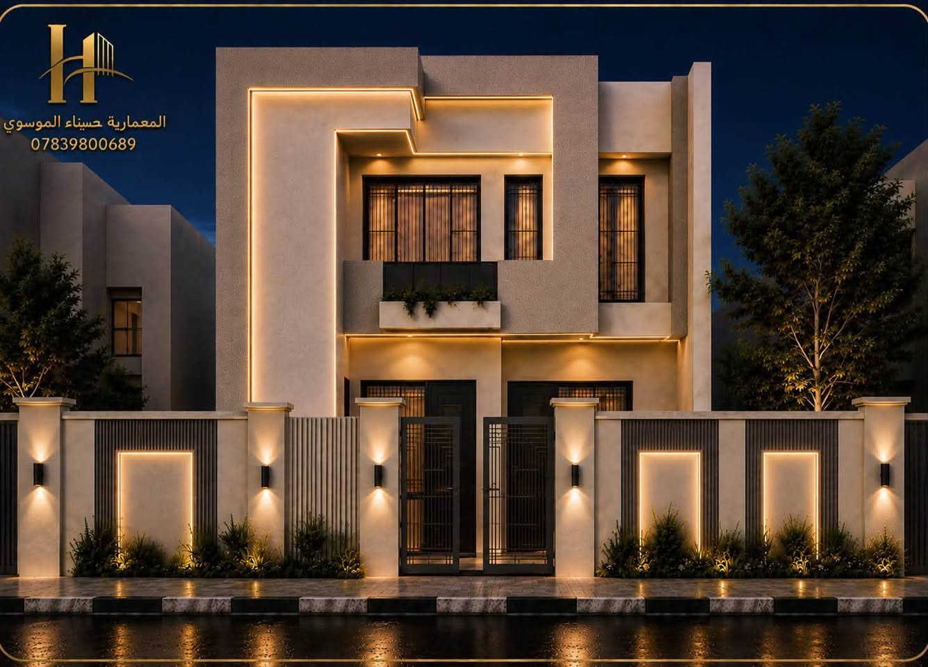 من أعمالنا تصميم دار سكني
 في محافظة بغداد
 
لطلب كافة التصاميم يسعدنا تواصلكم
 عبر واتساب :***********

نقدم لكم مجموعة متكاملة من الخدمات
 لكافة محافظات العراق  :
-مخططات معمارية ثنائية وثلاثية الأبعاد
-مخططات ميكانيكية
-تصاميم داخلية 
-تصاميم واجهات خارجية (نهارية وليلية)
