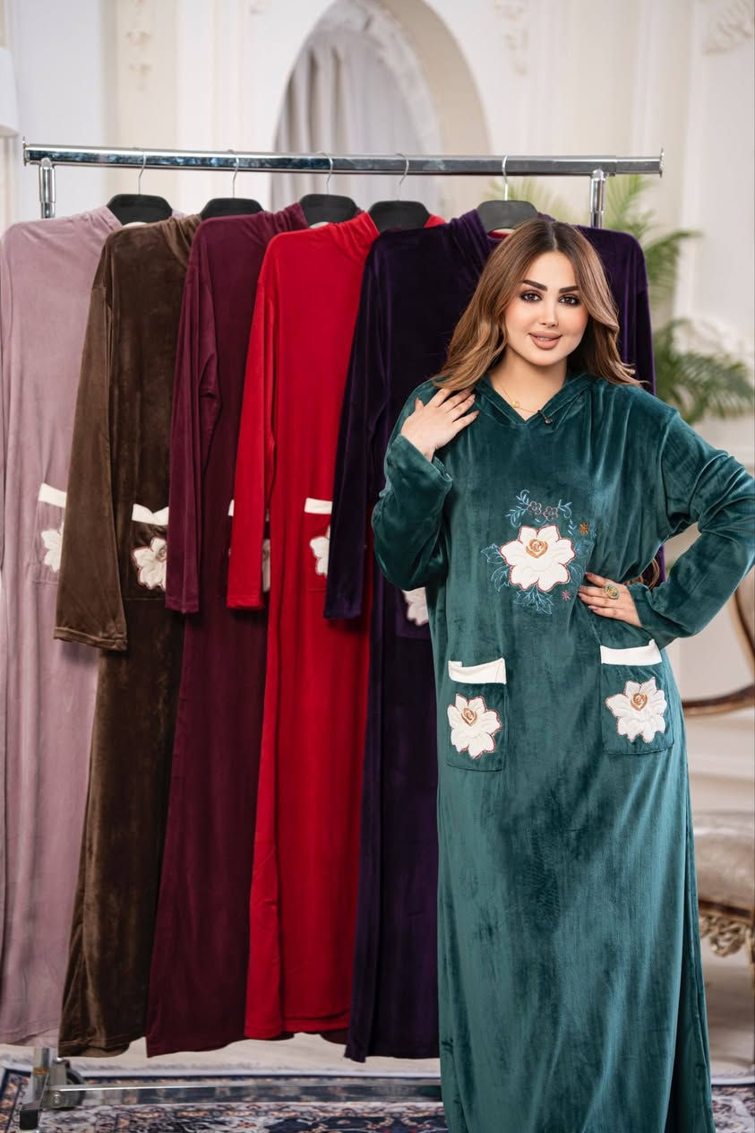 دشداشة نسائي • مخمل سوفت • مقاسات L-3XL