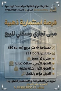 📍 الخطيب الزراعي - شارع الضغط  السايدين 🏗️المهندس علي السراي. 07882905...