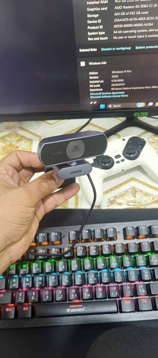 شلع مليون و ٨٠٠ مجال بسيط
*********** 
 كرت  RX9060xt 8g جديد  استعمال شهر
