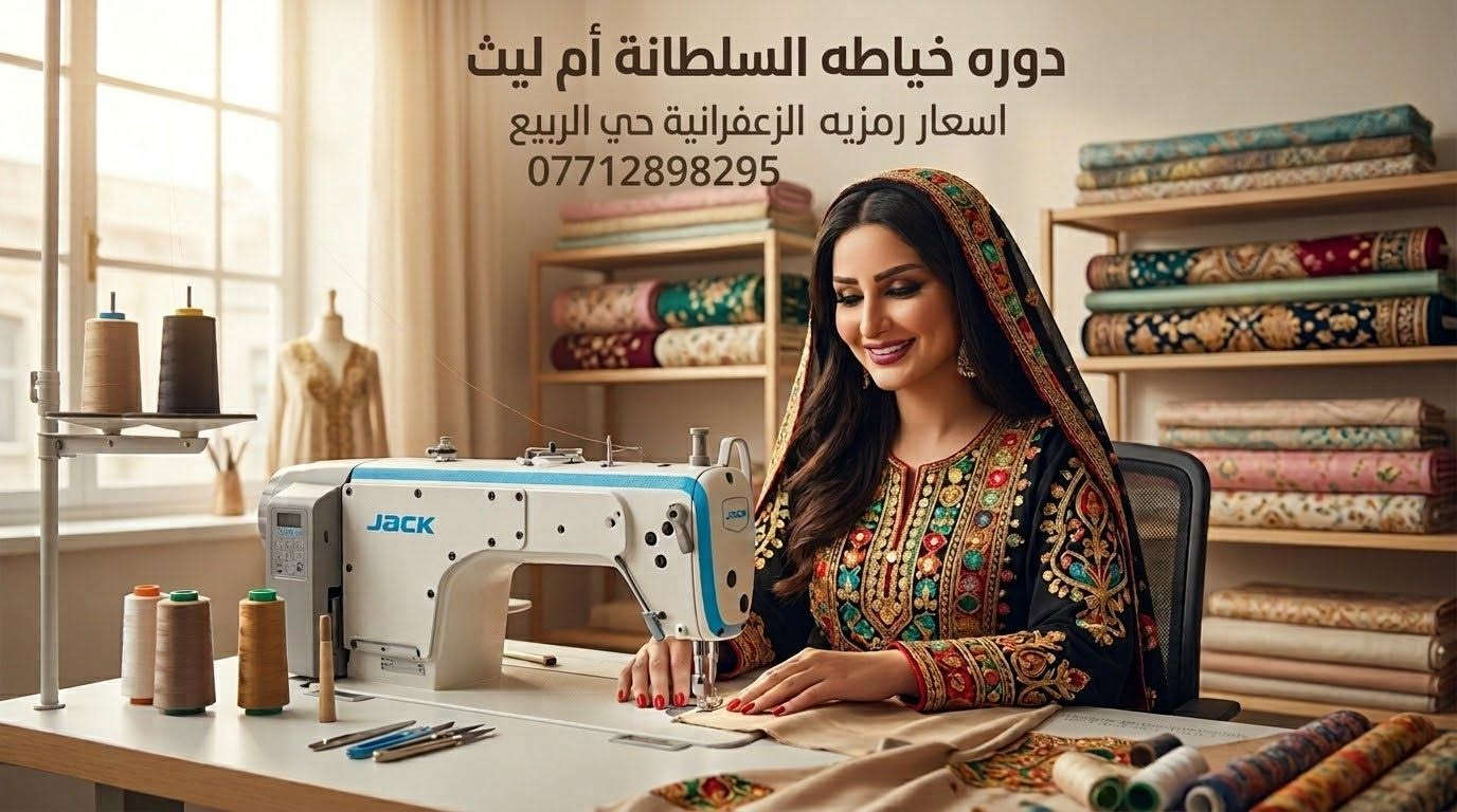دورة خياطة • للمبتدئات • الزعفرانية الربيع