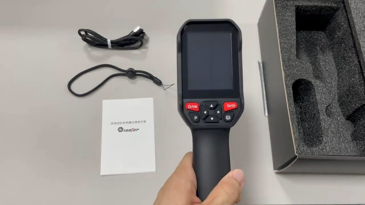 لا توجد تفاصيل

نص مكتوب في الصور:
- Real-time Temp Tracking Lowest Center Highest Area Temperature alarm
- TOOLTOP
- Infrared & Visible Thermal Camera
- 512*384 Super IR
- 256*192 Infrared Sensor
- Real-time Connection
- TOOLTOP ET693C Professional Thermal Imaging Camera Infrared resolution: 256x192 SUPER IR: 512x384
- Multiple Languages Available English French Spanish Portuguese German Polish Russian Arabic Japanese Korean Chinese (Simplified) Chinese (Traditional)
- Application Scenario
- The perfect tool for engineers, auto mechanics, construction workers and electrical inspectors
- Substation inspection
- Car Repair
- Insulator testing
- Equipment maintenance
- 3D Thermal Field Distribution Function Observe the product heat dissipation design from multiple dimensions, mostly used in architecture, industry, electronics, etc...
- Laser Positioning Indicator It can quickly locate the detection target and accurately find the key temperature measurement points in complex scenes, greatly improving the detection efficiency and accuracy.