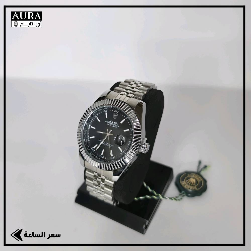 الوقت مو أرقام تمر.. الوقت يترك أثر! ⌚️✨
​ساعة رولكس بتصميم راقي يليق بذوقك واستثنائيتك ⚜️

​▫️ المواصفات: مينا أسود مع إطار فضي معدني | سير معدني فخم | ختم رولكس على القفل طلاء ثابت غير قابل للصداء و مضادة للماء و جودتها جدا عالية 

​🔥 عروض أورا تايم: خصم 5% على كل طلب + توصيل مجاني بعد 5 طلبات!

​💰 السعر: 30 ألف دينار فقط! ❤️‍🔥

🚚 التوصيل: متوفر لكافة محافظات العراق 🇮🇶
​📲 للطلب والتواصل: راسلنا على الخاص أو عبر الواتساب [ ***********] 

#ساعة_رولكس #العراق #ساعات #ساعات_رجاليه #الشعب_الصيني_ماله_حل😂😂