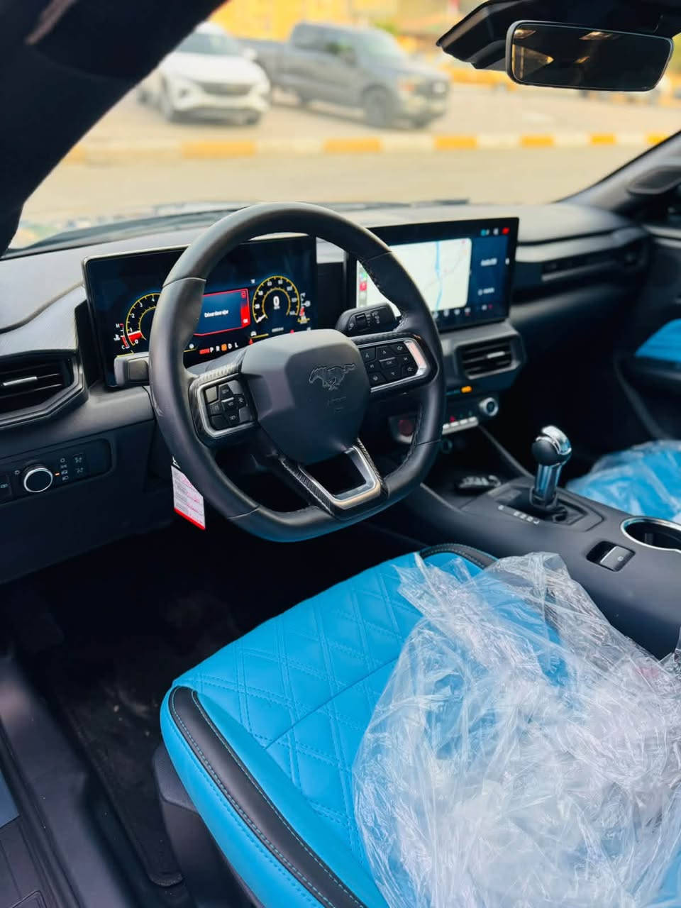 FORD MUSTANG🏴‍☠️
فورد موستنك 
موديل :2025
شكل الجديد مواصفات شاشة الكبيرة والكيج الكتروني هاندبريك كهربائي و تحكمات الستيرن ووضعيات القيادة 
  محرك 2300 توين توربو
ايكوبوست 
سيارة بدون نقوصات كلشي بيهه شغال 
سيارة بدون ايرباك وبدون دواخل بجم وخلفي كبس  
مرقمه جديد سليمانيه 
رقم مميز مع السياره 
السياره تظليل حكومي رسمي 
للون مميز ودواخل ازرق بحري جلد مميز 
ماشي 8  الف ميل فقط  
سعرها مع الرقم المميز 290$ 
سعرها بدون الرقم المميز 260$  
مكان السياره / ديالى - خانقين 
***********
