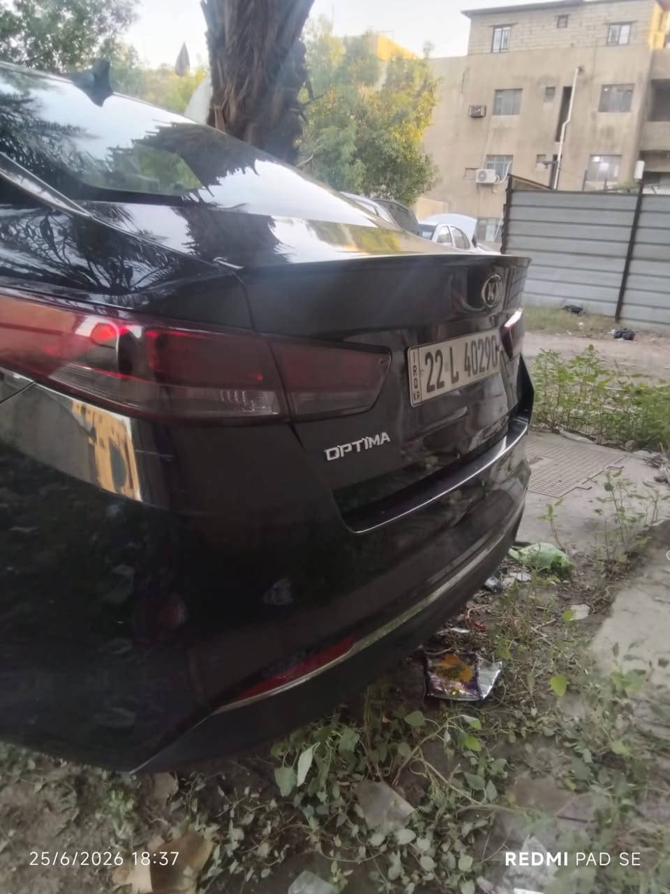 كيا اوبتيما خليجي مكينه ٢٠٠٠  ٢٠١٦ اربيل ماشيه ٢٣٠ خادثه صبغ جاملغ خلفي عكس السايق السعر ١١٨  *********** العنوان بغداد ، البياع
