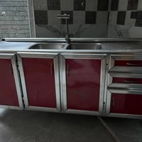 سنك المنيوم • حوضين • خلاط